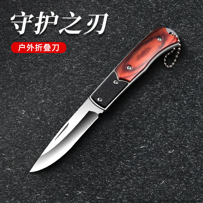 折りたたみナイフ屋外高硬度キャンプナイフ折りたたみミニポケットポータブルステンレス鋼フルーツナイフ|undefined