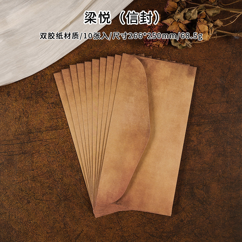 Nostálgico sobre Carta traje de papel de alto aspecto retro tarjeta pequeña material de embalaje Papel de escritura retro occidental papel de escribir