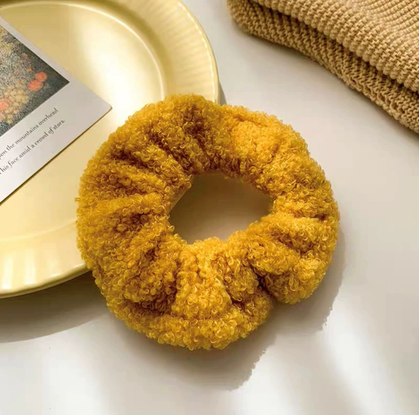 7#ginger -yellow lamb hair circle
