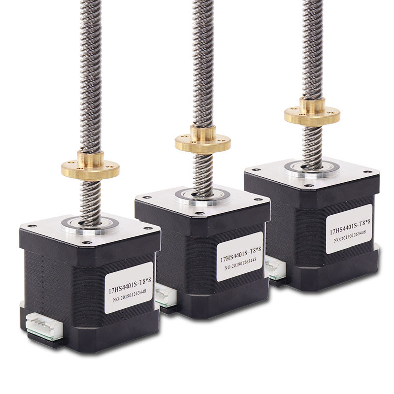 高精度42直線絲杆步進電機一體式 300MM長17HS4401L-300 400 500