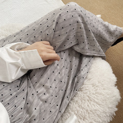 夏の新型綿のズボンの女性の薄いタイプの広腿のズボンの人工綿のカジュアルな散歩の曲がったズボンのビーチのズボンの大きいサイズの9分のズボン