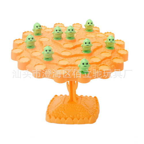 Children's educational balance dinosaur board game Jenga parent-child interactive toy desktop double battle concentration board game