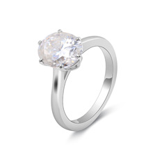 ���SԴ�^ Īɣ����7*9mm��Ʒ�| 18K�׺��s��ָ  Īɣʯ��H��ָŮ