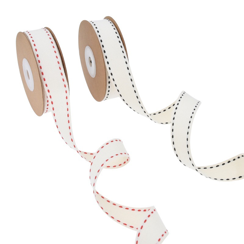 Nuevo temu jumper grueso cinta de algodón línea punteada cinta de embalaje de regalos accesorios para el cabello de prendas de vestir puntos cinta de algodón