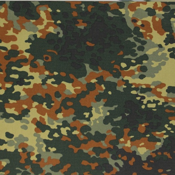 戎盛德斑家纺迷彩斜纹面料透气耐磨工装裤衣服涤棉布衬衫耐磨透气