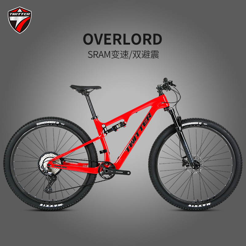 New overord carbon fiber soft tail mountain bike SX-12 speed AM off-road dual suspension mountain bike New overord carbon fiber soft tail mountain bike SX-12 speed AM off-road dual suspension mountain bike