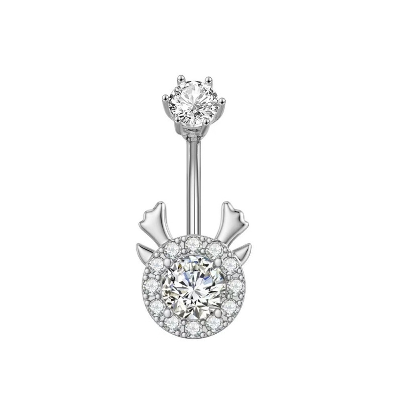 Silver pointed spike labret stud material detail