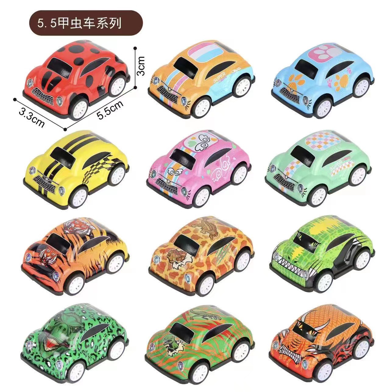 Coche de juguete para niños Niño coche avión mini plástico creativo Tire hacia atrás aleación modelo de carreras Premio 3 años de edad