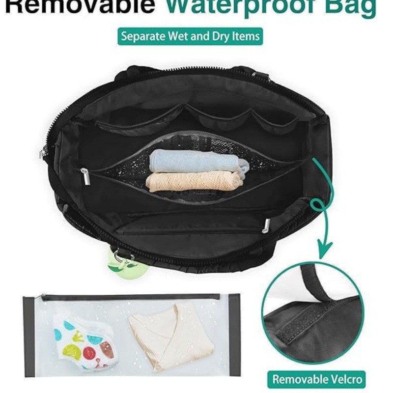 Inventario transfronterizo nuevo bolso de mamá bolsa bolsa de mano bolsa de almacenamiento bolsa plegable de pañales multipropósito de gran capacidad