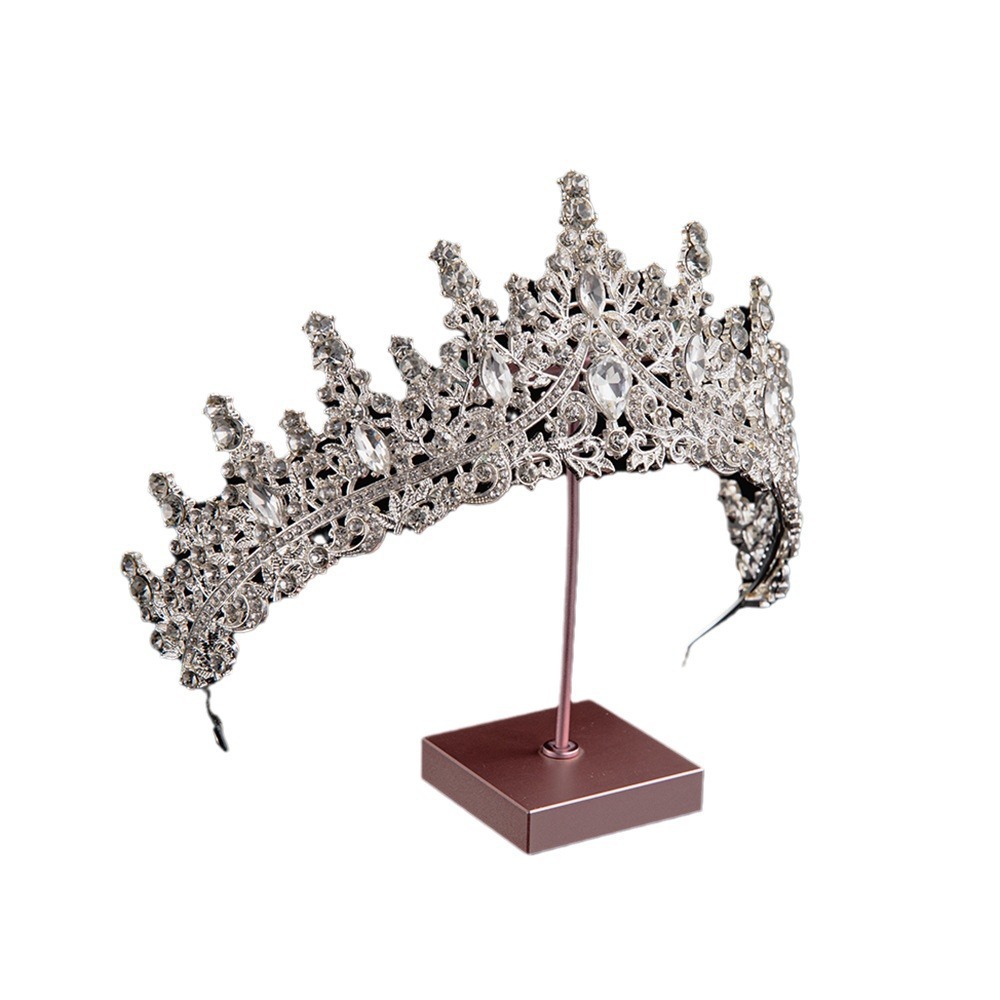 2024 verano explosivo material de aleación galvanizado estilo simple princesa corona de cumpleaños corona de boda corona de novia