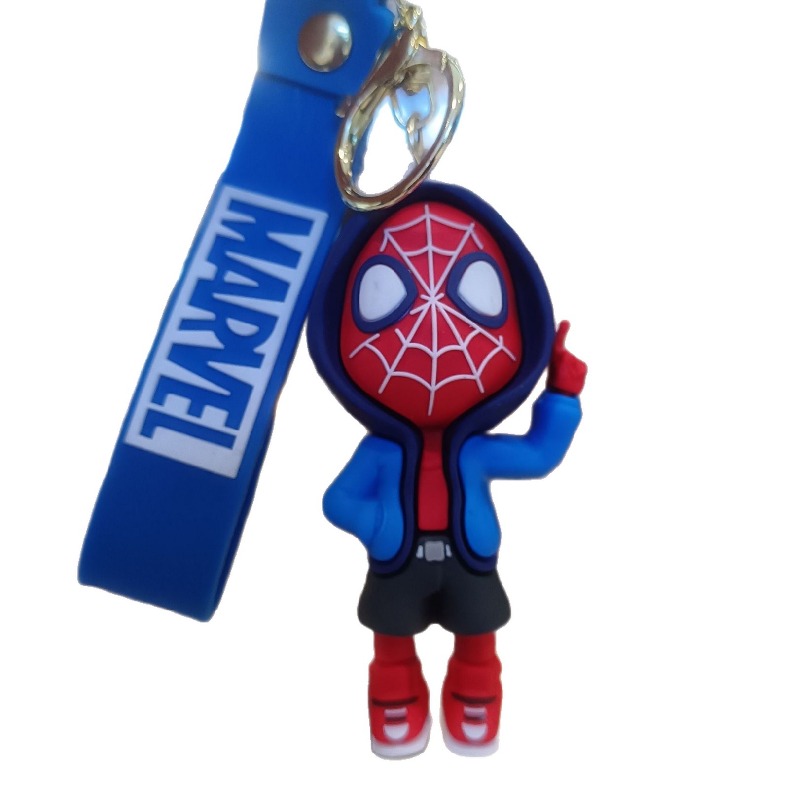 Llavero de Spider-Man del Multiverso, muñeco 3D de dibujos animados, llavero para pareja, colgante para mochila, pequeño regalo al por mayor