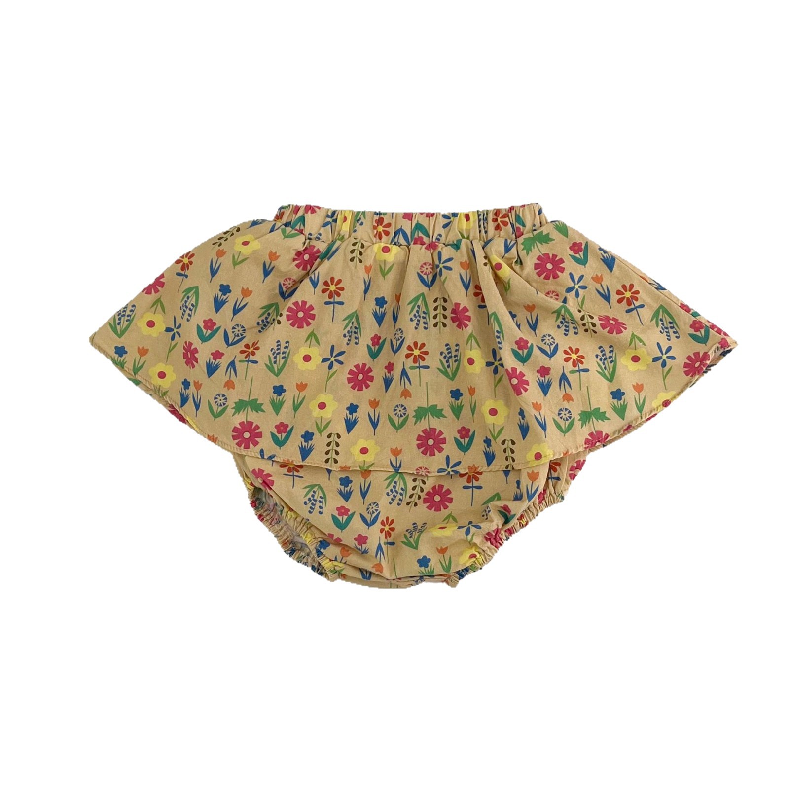 Falda de culo de bolso de bebé estilo fino de verano ropa para niños coreanos 2025 nueva falda para niñas verano falda corta para niños estilo de verano