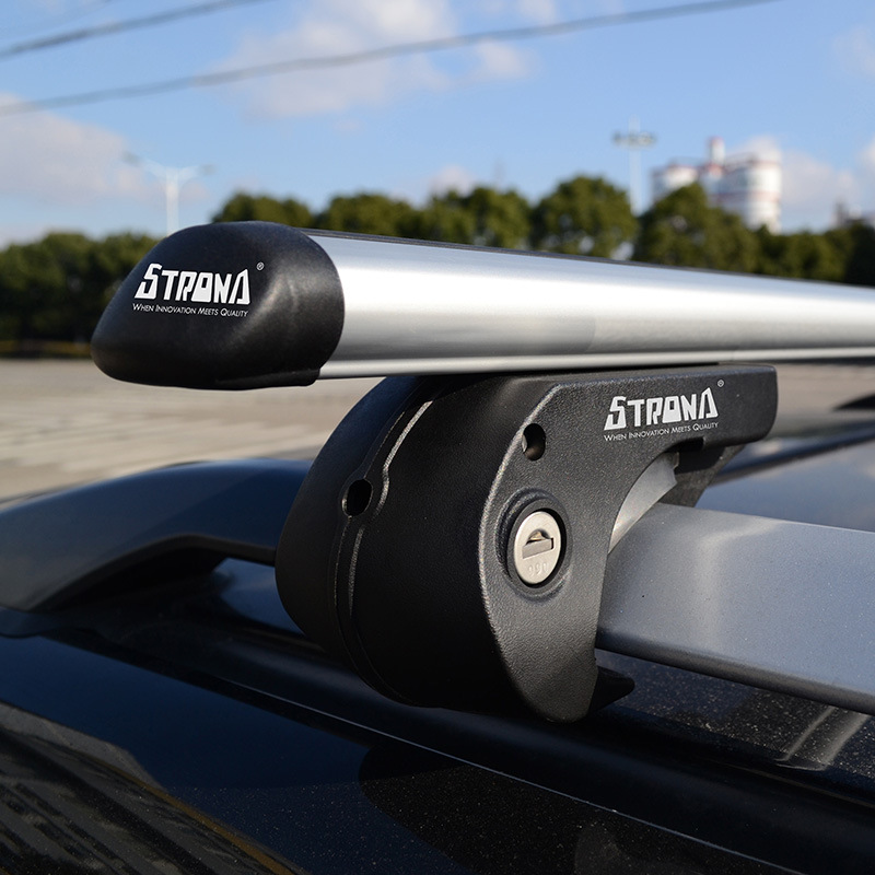 Universal Car Roof Crossbar Adjustable Bracket Length Aviation Aluminum Car Luggage Rack Crossbar Wind Noise Reduction Luggage Box