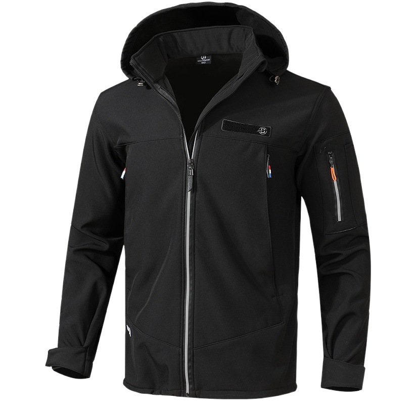 Autumn and winter velvet waterproof windproof warm assault suit soft case suit men's and women's fishing outdoor upper and lower clothes
