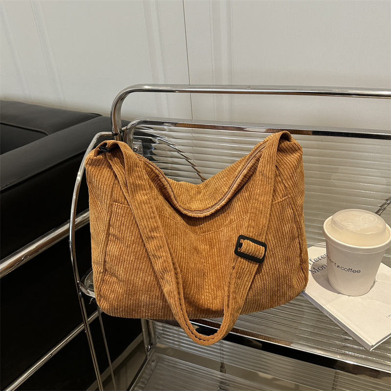 Cross-Border Spring New Retro Lazy Large Capacity Tote Simple Versatile Shoulder Bag Student Japanese Style Backpack_voghion.com