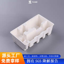 甘蔗浆纸浆模塑洗牙器内托 洁牙机纸托 电动冲牙器可降解包装