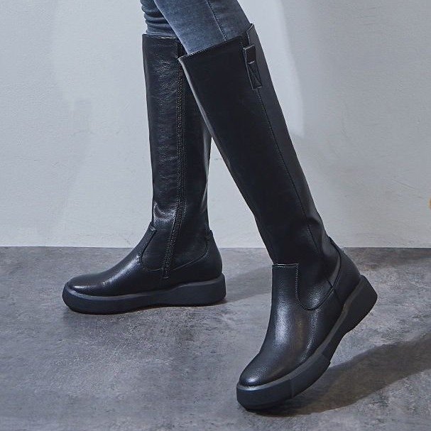 Elastic high boots