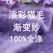 现货批发4S渲彩猫毛渐变纱100%涤纶网红针织秋冬款高级感面料毛线