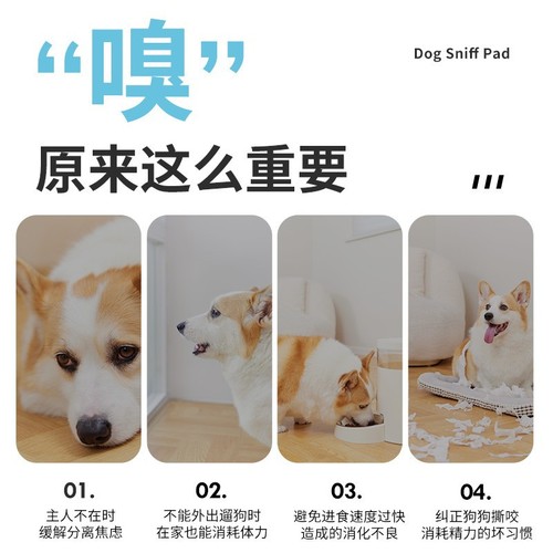 Pet Sniffing Pad Dog Training Toy Amazon Educational Dog Slow Food Fun Feeder Supplies Wholesale