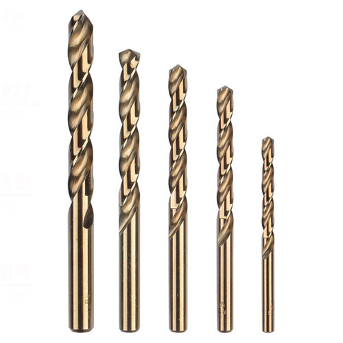 Cobalt-containing straight handle twist drill hand electric drill metal drilling tool high hardness stainless steel punch twist drill bit set