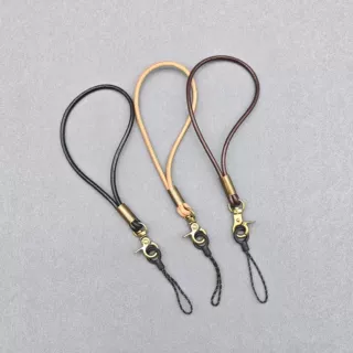 【源头工厂】牛皮绳手机挂绳挂链手机壳手腕长短款挂脖钥匙扣挂绳