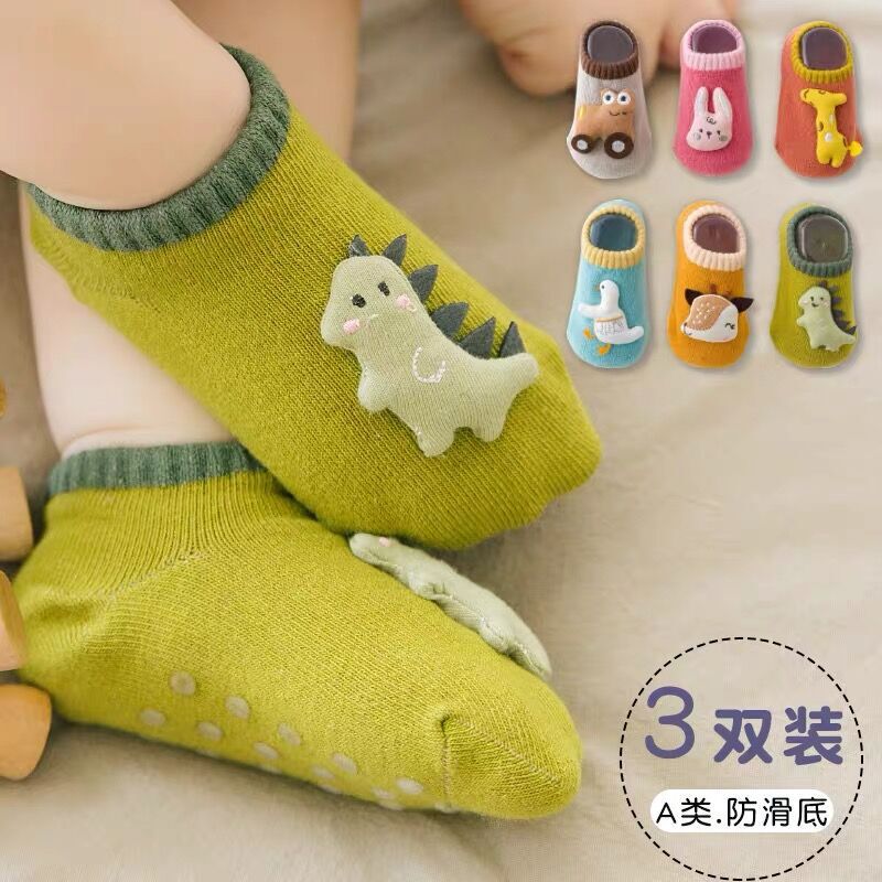 Baby floor socks autumn and winter warm dispensing non-slip baby toddler socks cute doll children socks factory wholesale