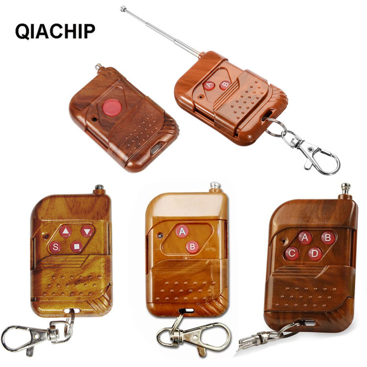 EV1527学习码桃木4键无线发射遥控器电动伸缩门卷帘门远程控制433