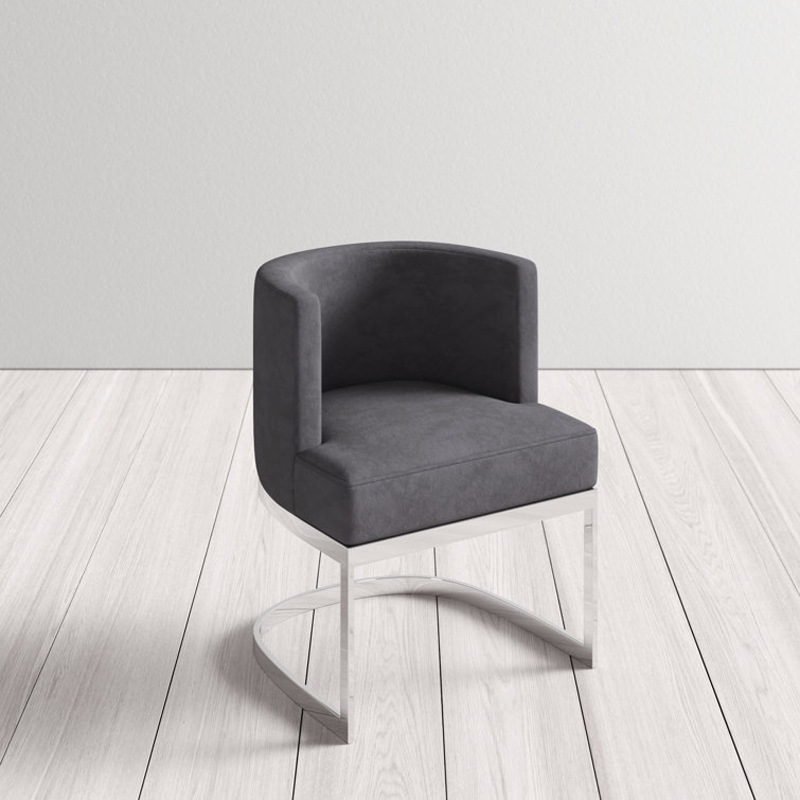 Silla de comedor de terciopelo exportada silla de comedor de Amazon silla de respaldo de lujo ligera silla de comedor moderna silla