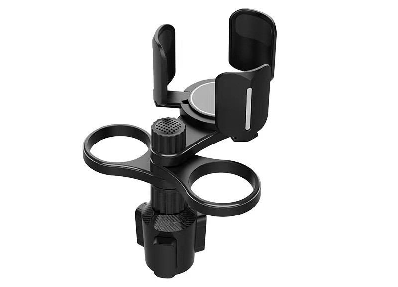 Car-Mounted Dual-Hole Water Cup Holder for Beverages, Cola Thermos Cup Storage Rack, One-To-Two Adjustable Storage Compartment