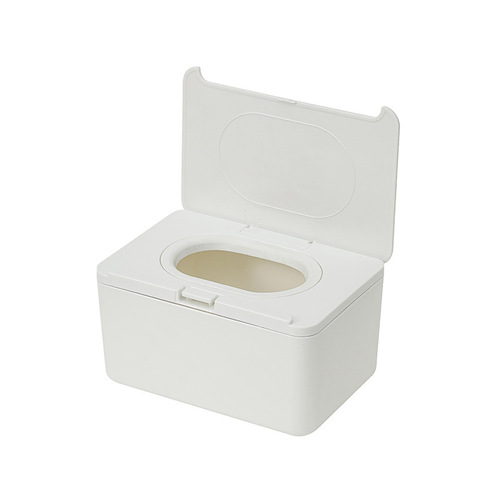 Desktop tissue box one-touch portable mask storage box airtight wet wipe storage box home office tissue box