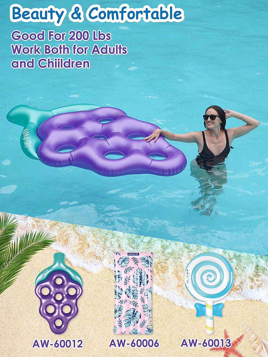 Unisex Vacation Grape Swimming Accessories display picture 2