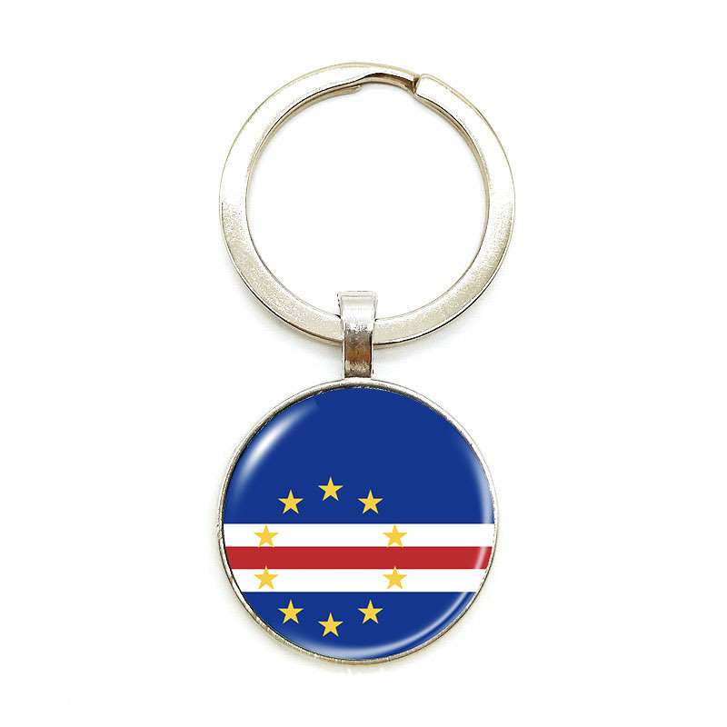Copa del Mundo 2026 llaverera 48 banderas nacionales insignia colgante Estados Unidos, Canadá, México nuevos productos transfronterizos llaves de metal creativas