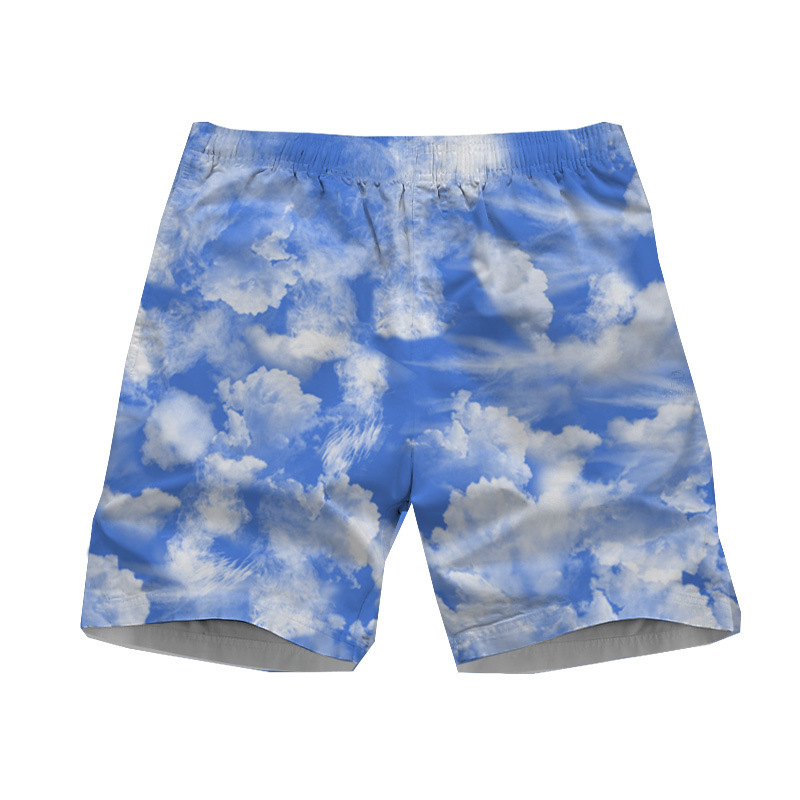 2022 Summer Casual Breathable 3D Printed Shorts for Men and Women Hawaiian Style Shorts