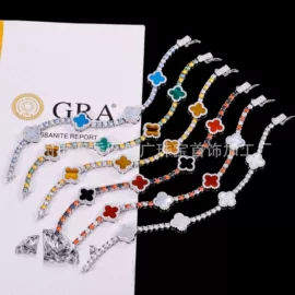 合成/培育钻石裸石;项链;莫桑钻项饰