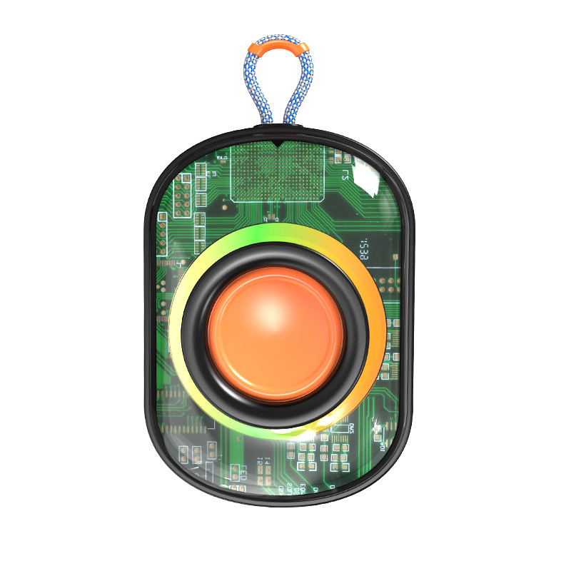 Transfronterizo transparente colorido Altavoz Bluetooth mini PORTÁTIL ESTÉREO bajo diafragma al aire libre impermeable pequeño regalo de audio