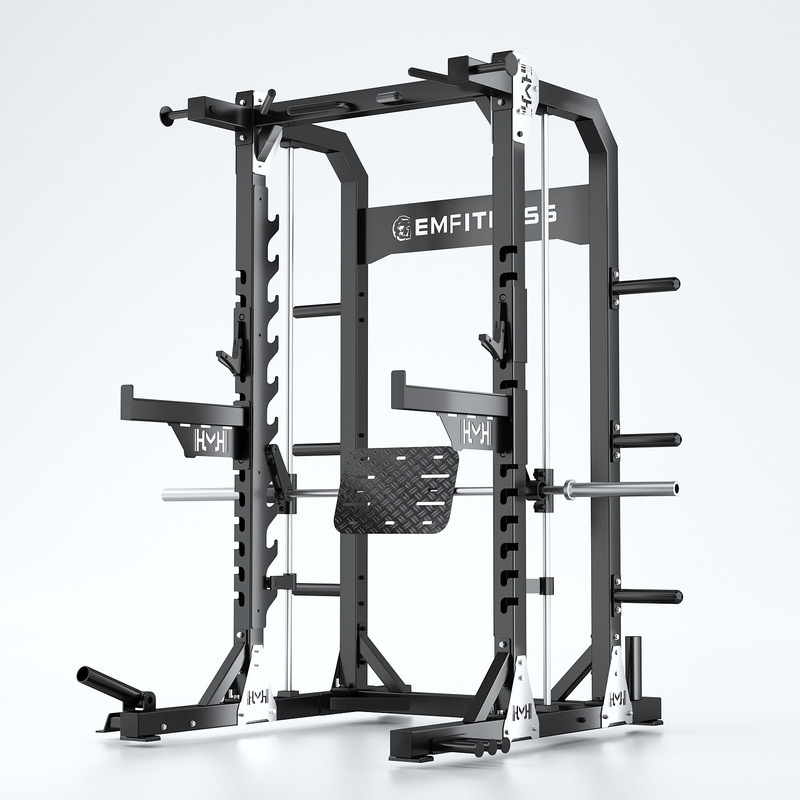 Cadillaco de cuclillas libres, marco de barra de barra de hummer comercial, plataforma de peso doméstica multifuncional, gimnasio pórtico