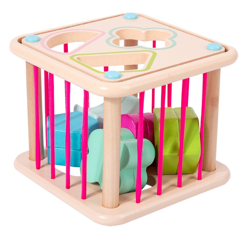 Madera creativa Arco Iris bloques de construcción enchufe Sele color percepción agarre entrenamiento educación temprana juguetes educativos