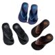 Huili genuine goods Flip-flops Men's Non-slip Flip-flops Thick Bottom Flip-flops Beach Triangle Bathing Slippers Men's
