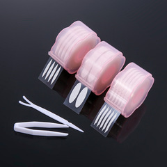 Double-sided double eyelid patch Plum blossom roll transparent double-sided adhesive eye patch with slit invisible 440 patch boxed eye patch