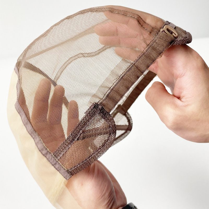 Wig Double-Layer Needle Mesh Cap Handmade Crochet Wig Accessories Tool Forehead Double-Layer Hand Hook Wig Mesh Cap