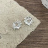 1# silver snowflake earrings