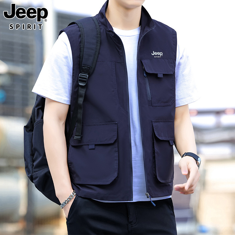 JEEPSPIRIT春季男速干背心帅气马夹马甲外穿休闲立领户外运动8580 | 1688.comの工場直送商品を7sGoodでお得に購入 ...