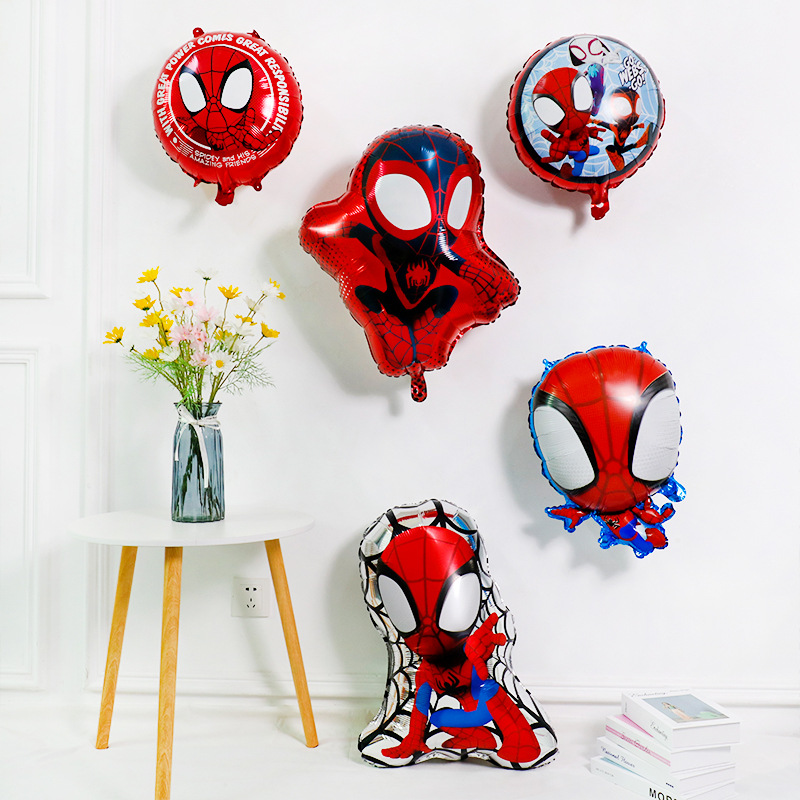 Comercio exterior transfronterizo Marvel cumpleaños globo traje Iron Man Spider-Man juguete para niños al por mayor globo de película de aluminio