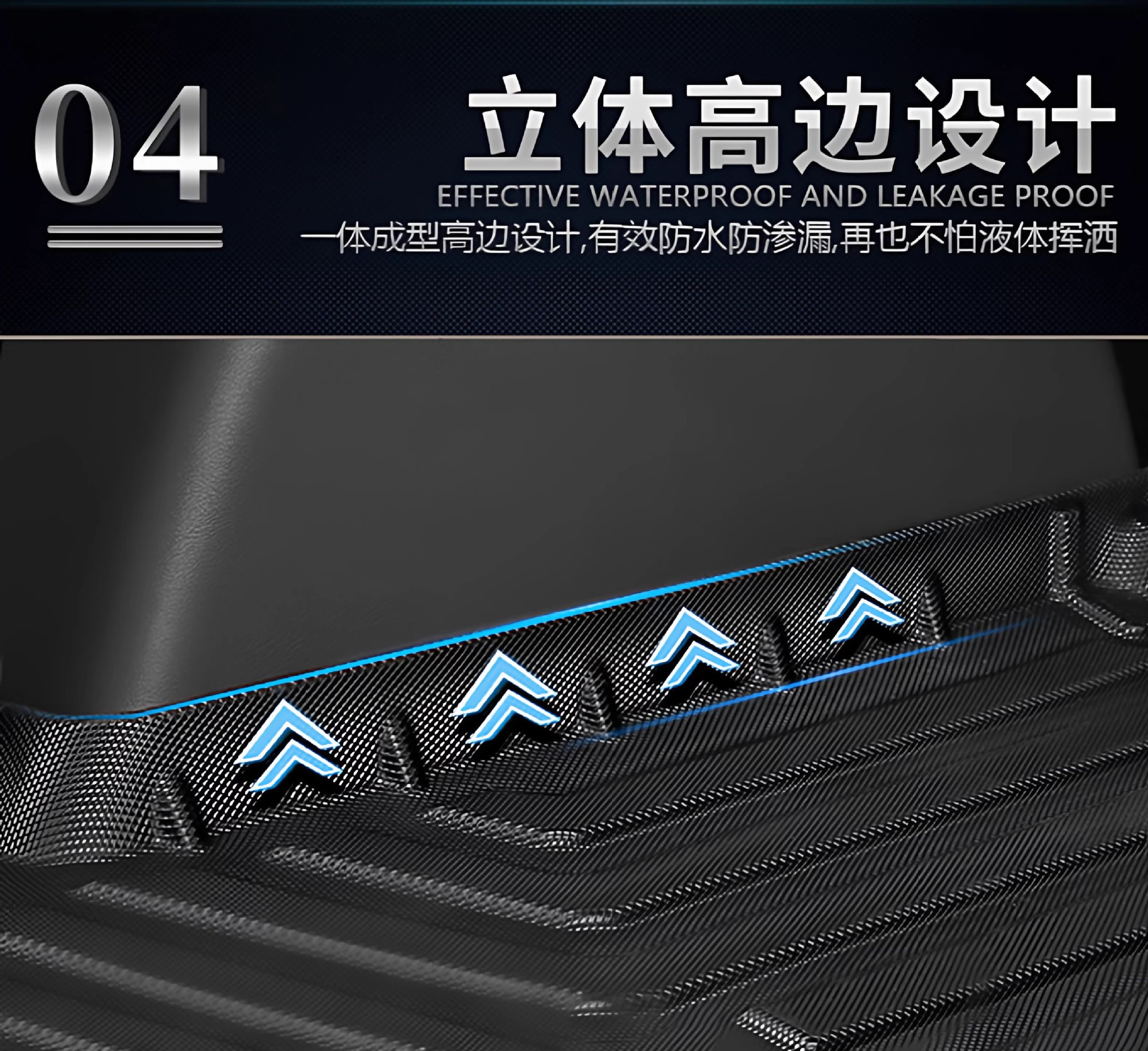 Suitable for 26-Year-Old Icaur Chery Icar V27 Floor Mats, 3D All-Weather Tpe Trunk Mat, Carbon Fiber Pattern Backrest