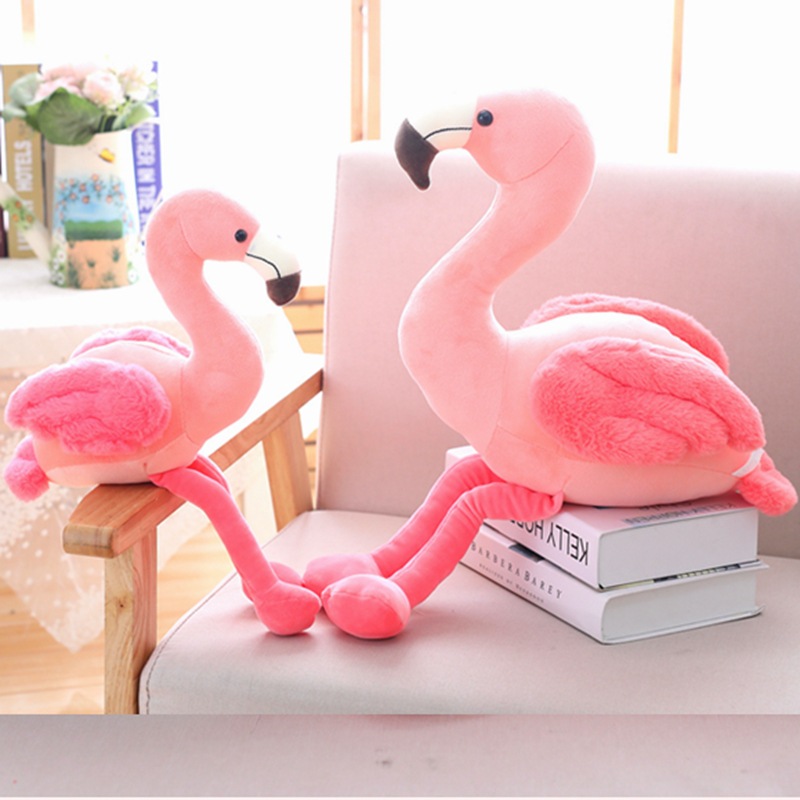 En línea rojo creativo Flamingo peluche juguete niños acompañan muñeca niña dormir almohada regalo