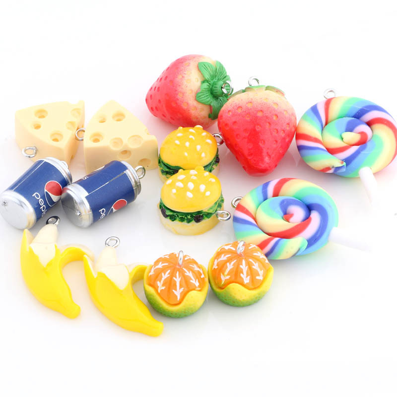 2g Weight Pendant Jewelry Making Type DIY Jewelry Accessories, Earrings, Necklace Classification 1 Piece Quantity Resin Material Bag, Tree, Fruit, Hamburger, Strawberry Pattern Cute Style 1 Piece Resin Bag Tree Fruit Pendant DIY Jewelry Accessories Earrings Necklace 1