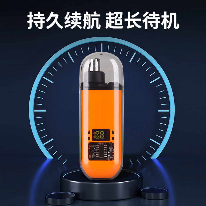 Transfronterizo venta caliente recortador de pelo nasal eléctrico pequeño portátil recargable cuchillo desmontable cavidad nasal limpiador de afeitado