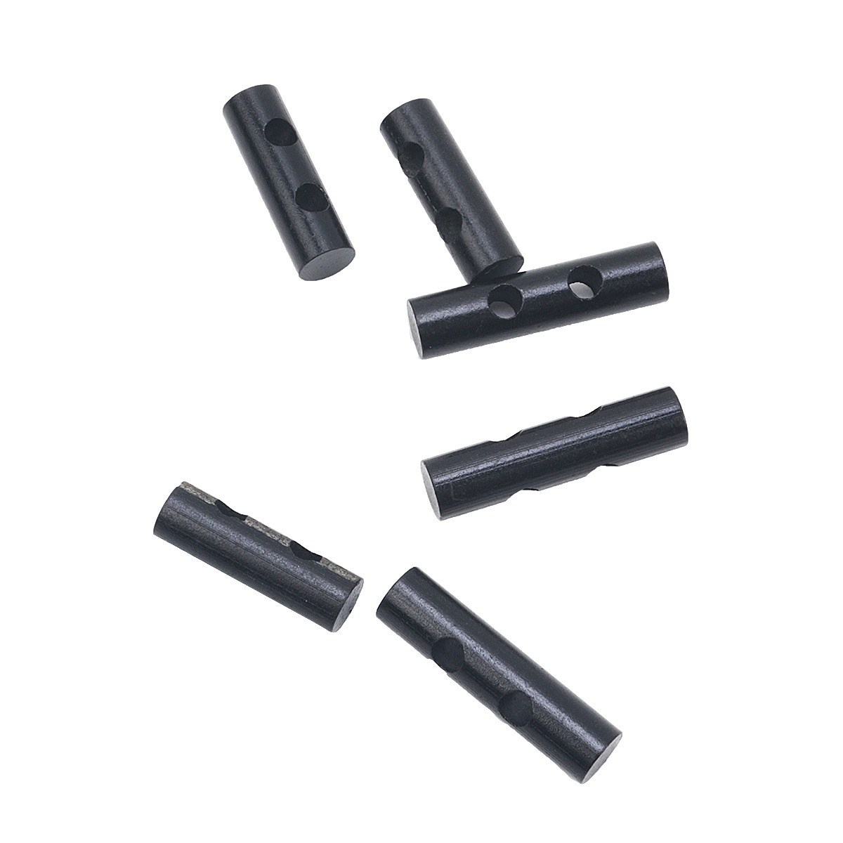 barra de magnesio de supervivencia al aire libre con dos agujeros, pedernal perforado mini, accesorio de pulsera tejida especial para camping