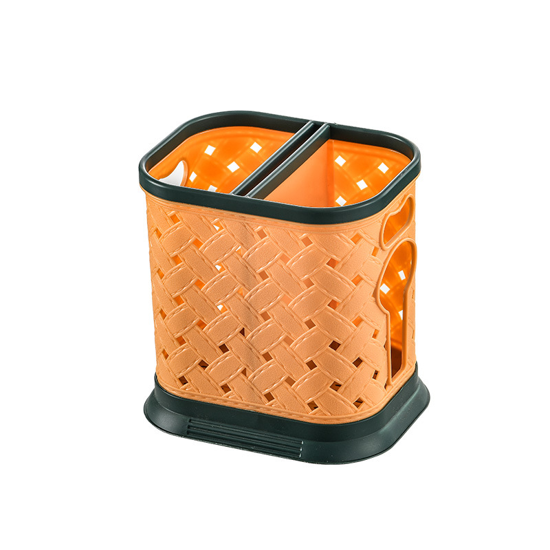 Hogar palillos titular palillos de plástico jaula cuchara Cuchillo y Tenedor caja de almacenamiento de drenaje de almacenamiento palillos de la cocina cesta caja de almacenamiento