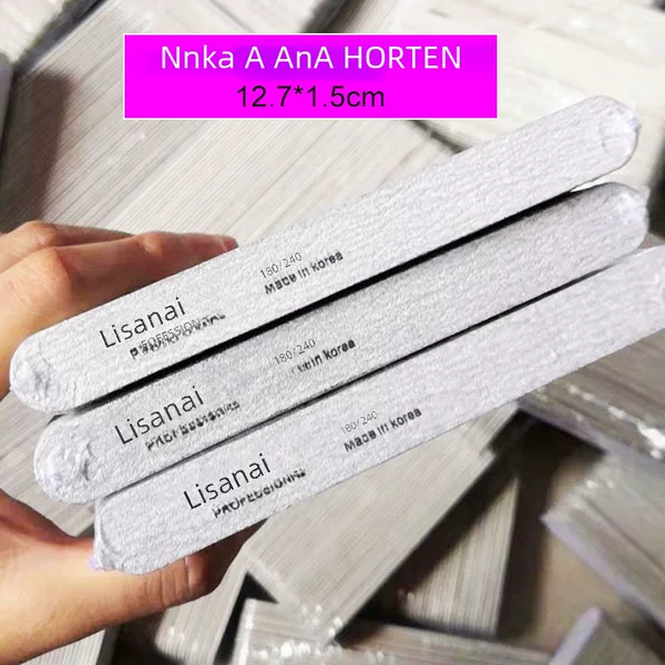 Double-Sided Sandpaper Nail File Wholesale Manicure Tools Thin File Wood File Nail Shaping Polishing Strip